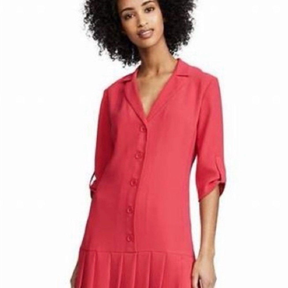 NWT Amanda Uprichard Pleated Dress - Medium